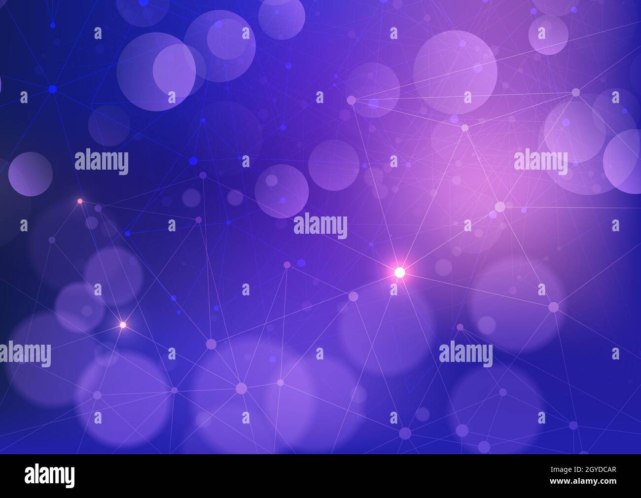 Abstract network background with connecting lines and dots Stock Photo ...