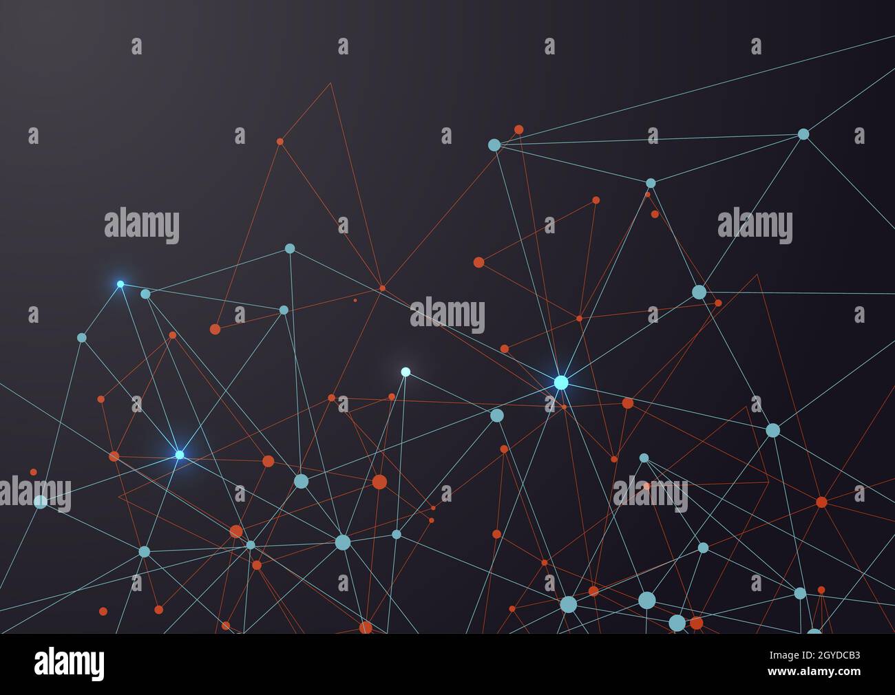 Abstract network connections background with connecting lines and dots ...