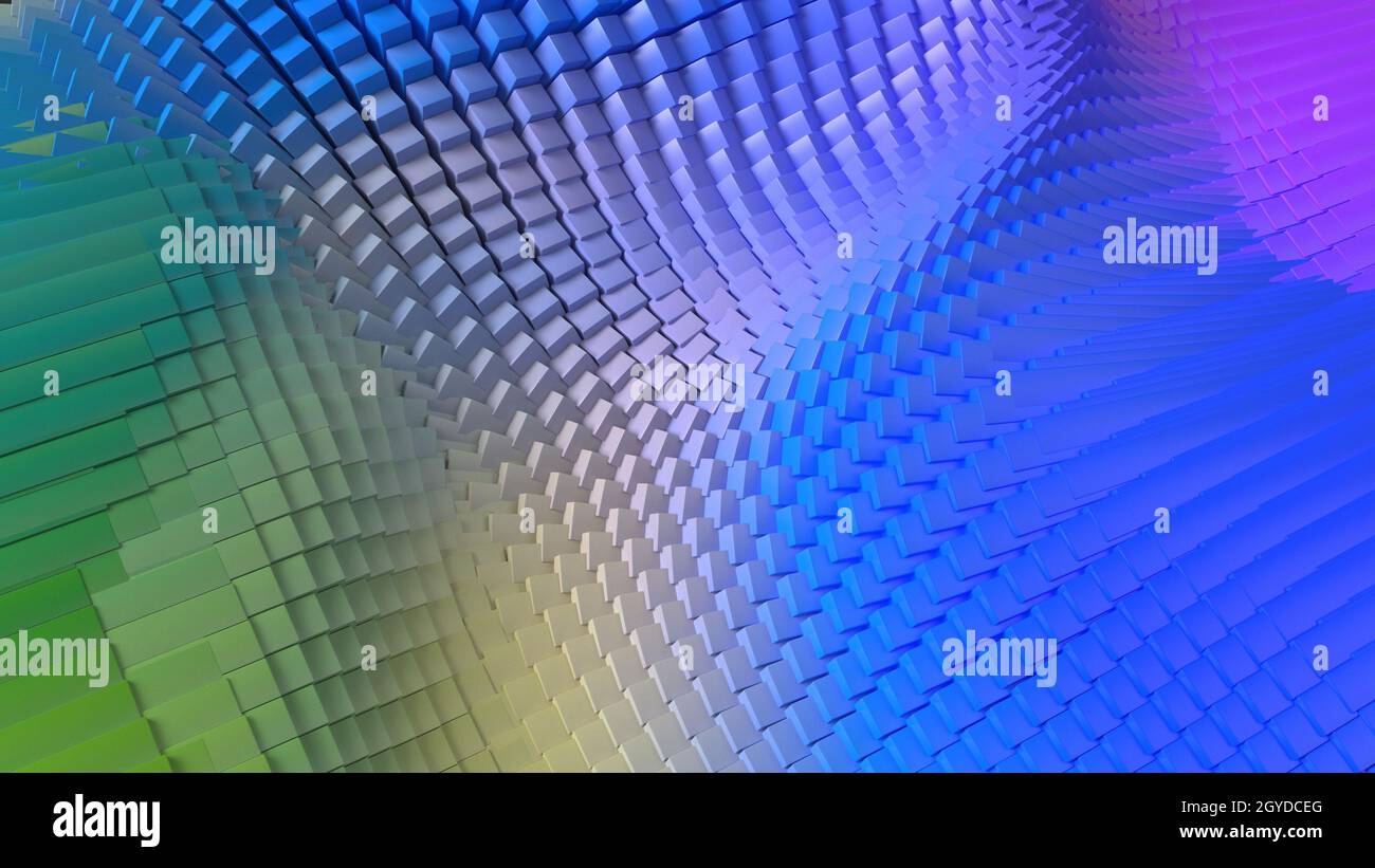 Render of 3D Geometric Abstract Background Stock Photo - Alamy