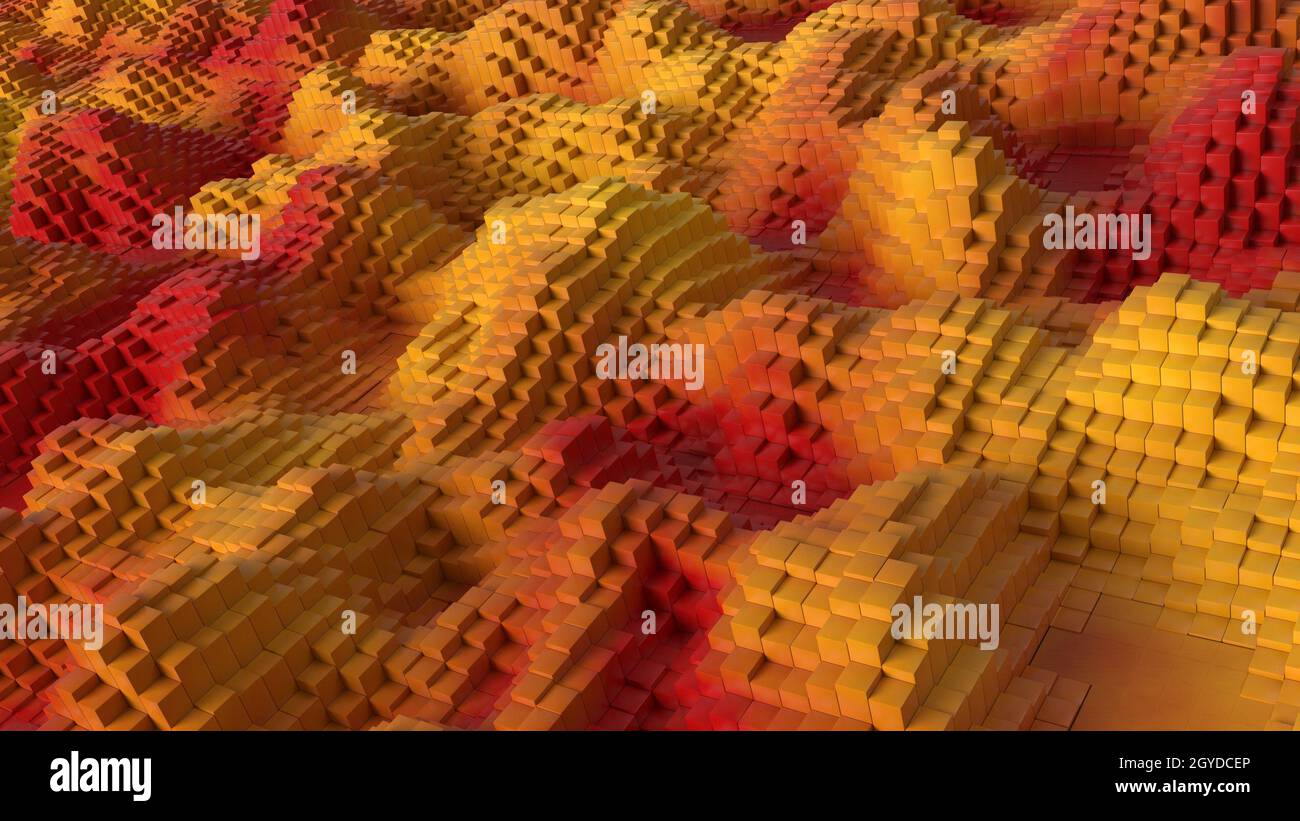 Render of 3D Geometric Abstract Background Stock Photo - Alamy