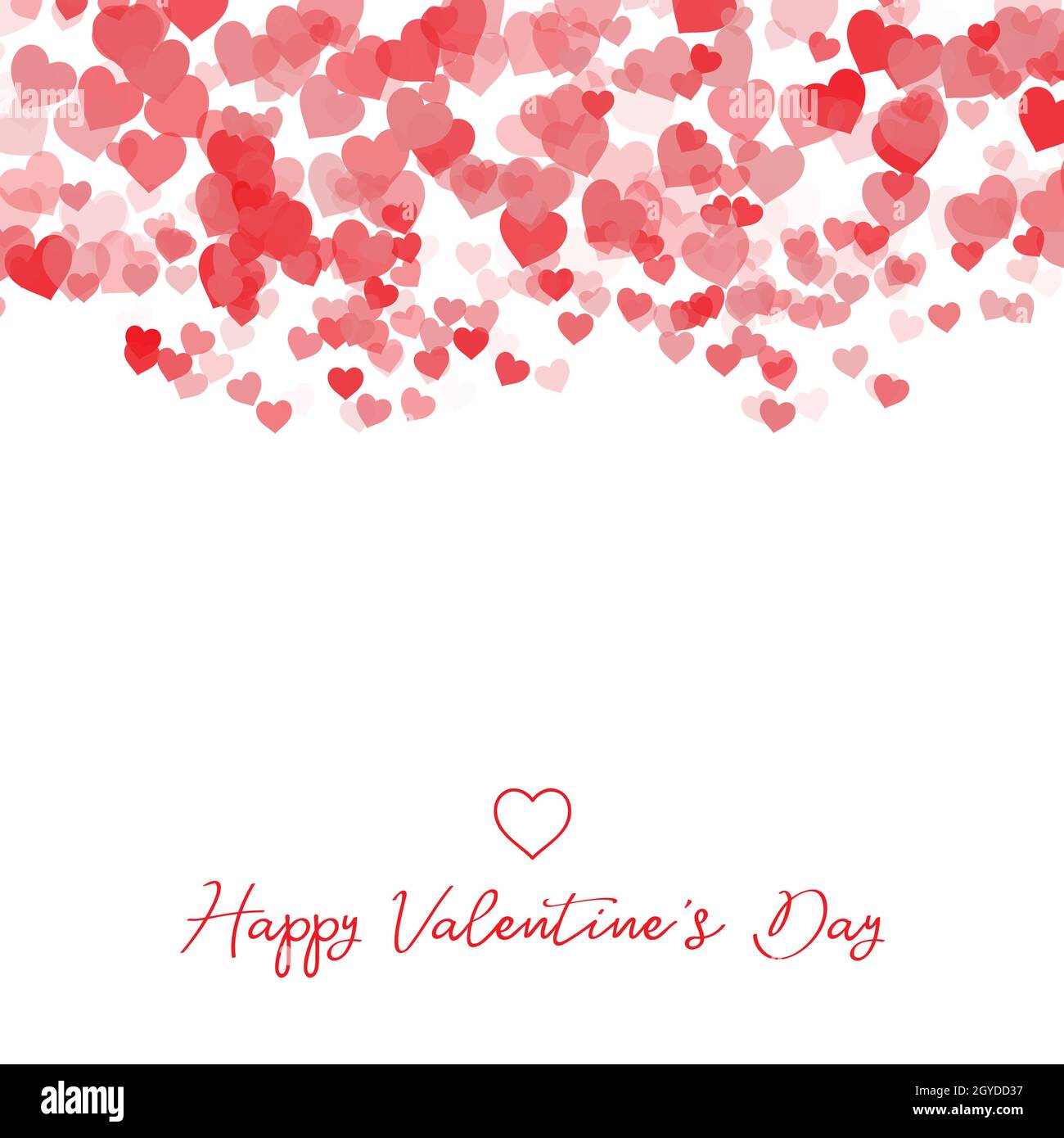 Decorative Valentine's Day background with heart design Stock Photo - Alamy