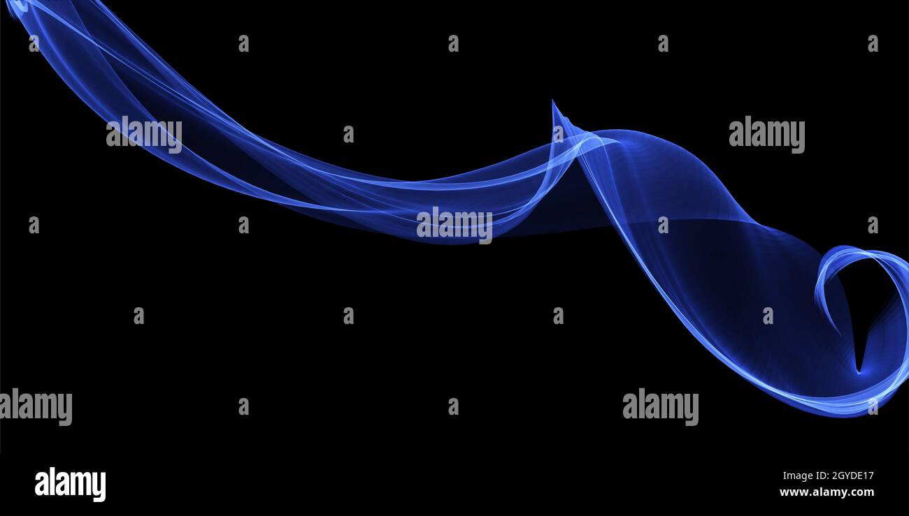 Abstract banner with a flowing waves design Stock Photo - Alamy