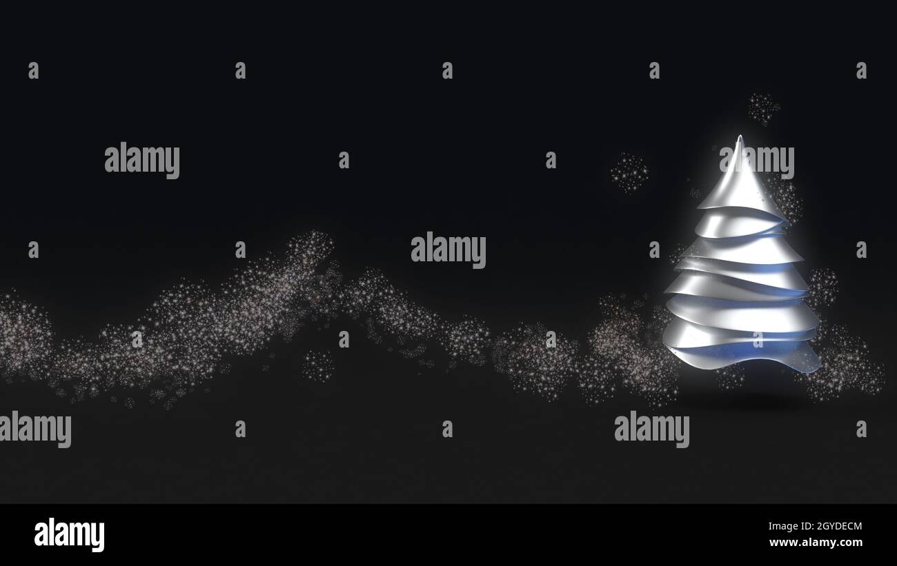 3d render of Christmas background with abstract tree Stock Photo - Alamy