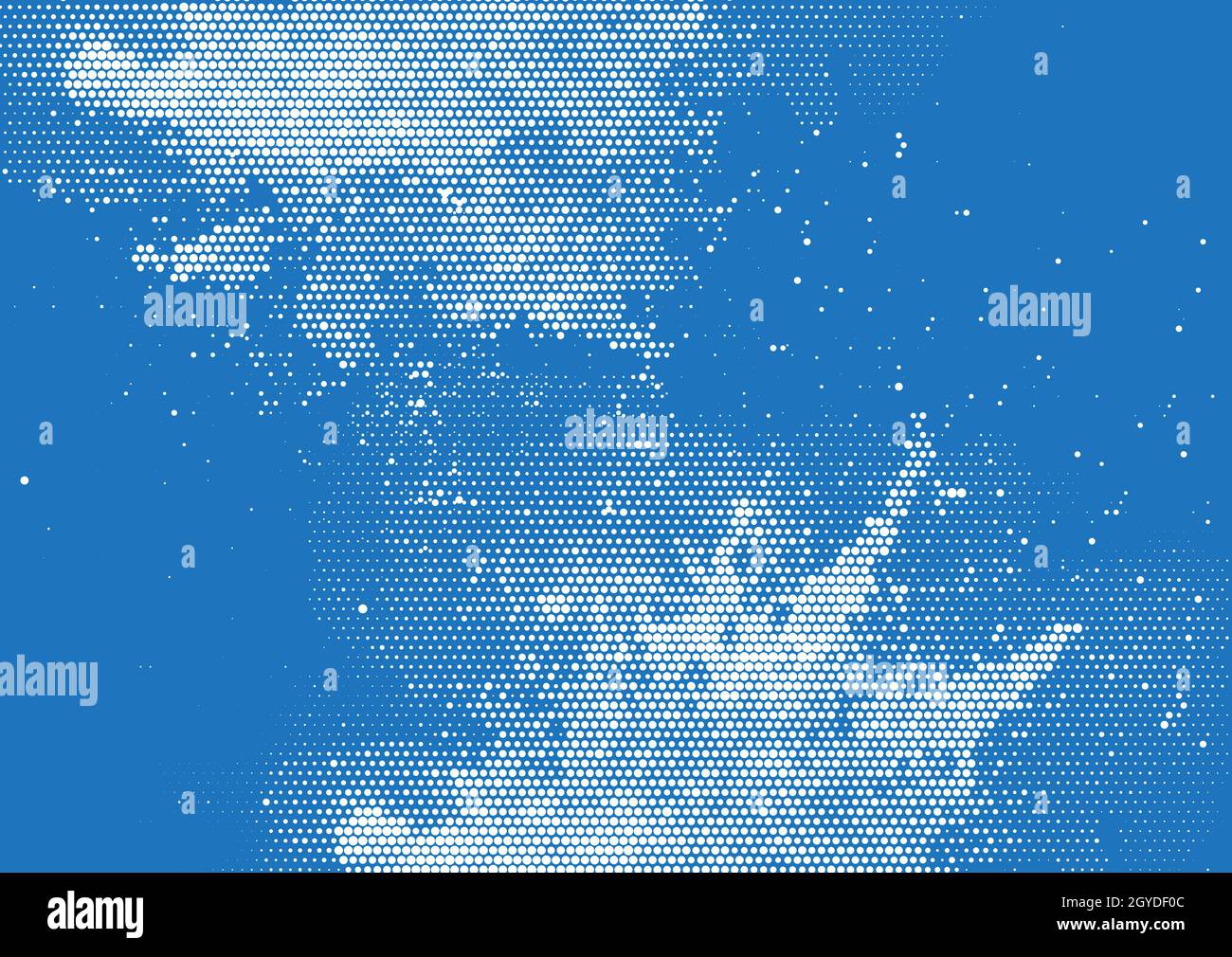 Grunge style background with halftone dots design Stock Photo