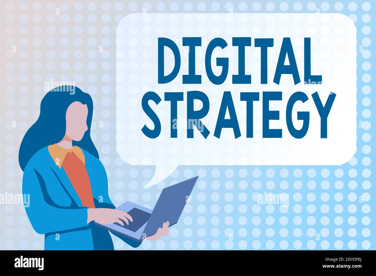 Handwriting text Digital Strategy, Business idea plan for maximizing ...