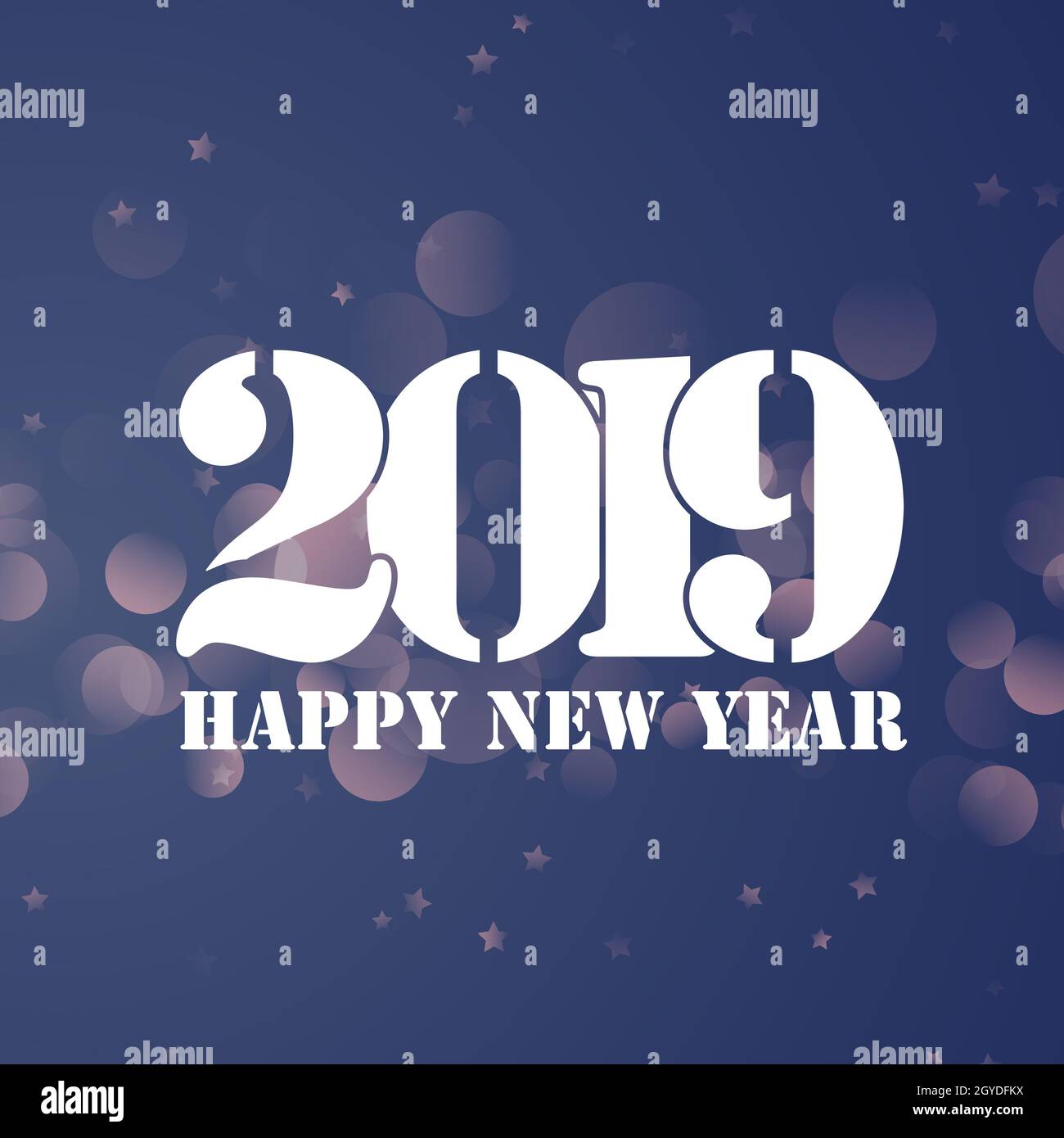 Happy New Year background with bokeh lights design Stock Photo - Alamy