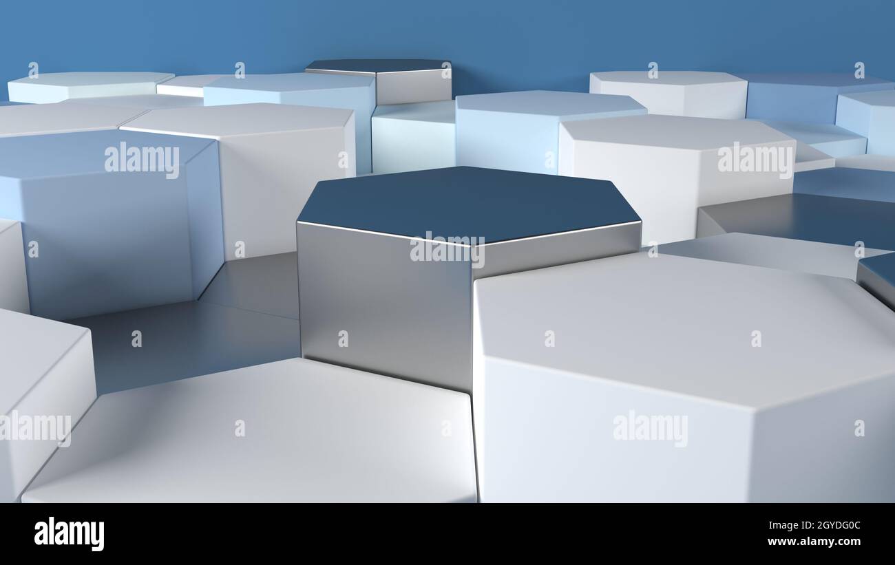 Render of 3D Geometric Abstract Background Stock Photo - Alamy