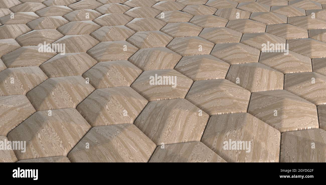 Render of 3D Geometric Abstract Hexagonal Wallpaper Background Stock ...