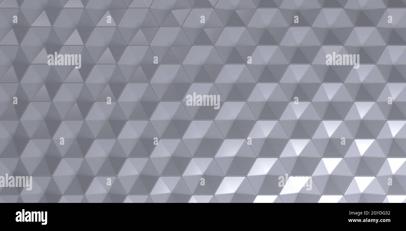 Render of 3D Geometric Abstract Hexagonal Wallpaper Background Stock ...