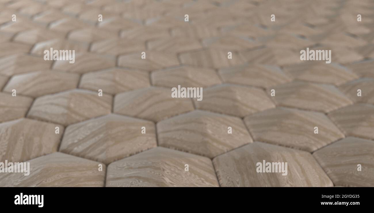 Render of 3D Geometric Abstract Hexagonal Wallpaper Background Stock ...