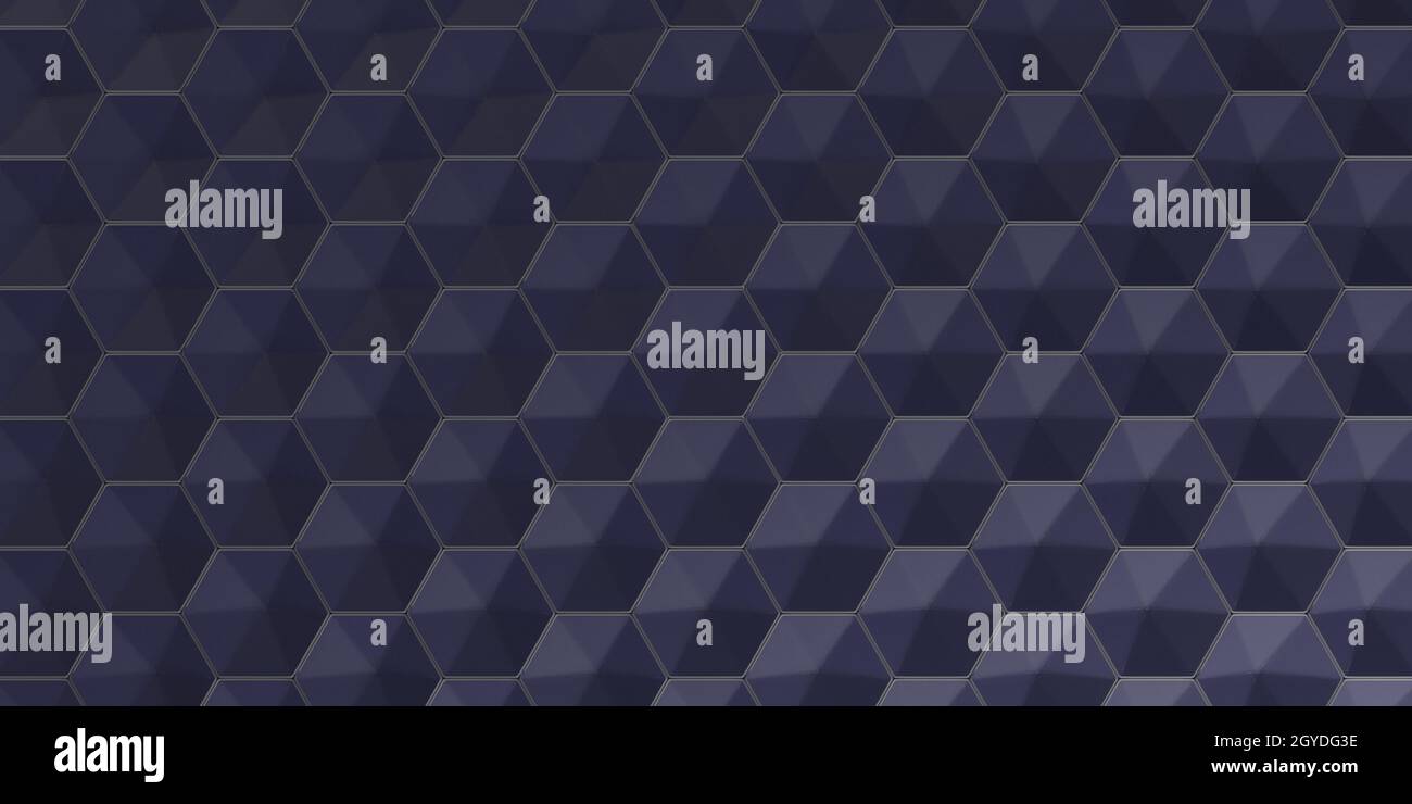 Render of 3D Geometric Abstract Hexagonal Wallpaper Background Stock ...