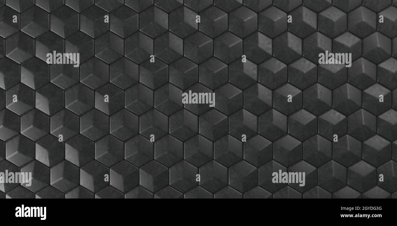 Render of 3D Geometric Abstract Hexagonal Wallpaper Background Stock ...