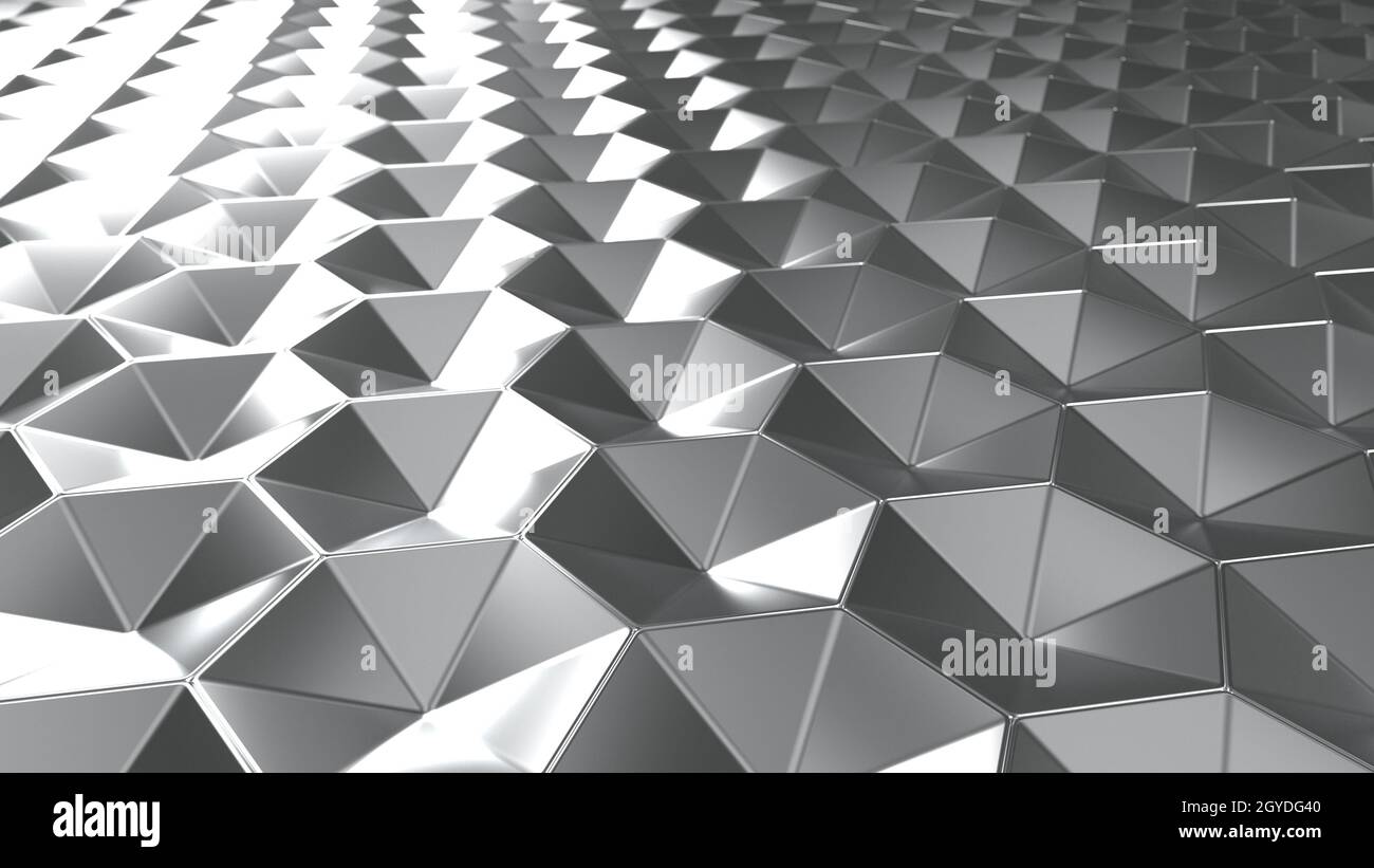Render of 3D Geometric Abstract Hexagonal Wallpaper Background Stock ...