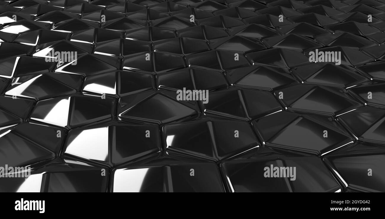Render of 3D Geometric Abstract Hexagonal Wallpaper Background Stock ...
