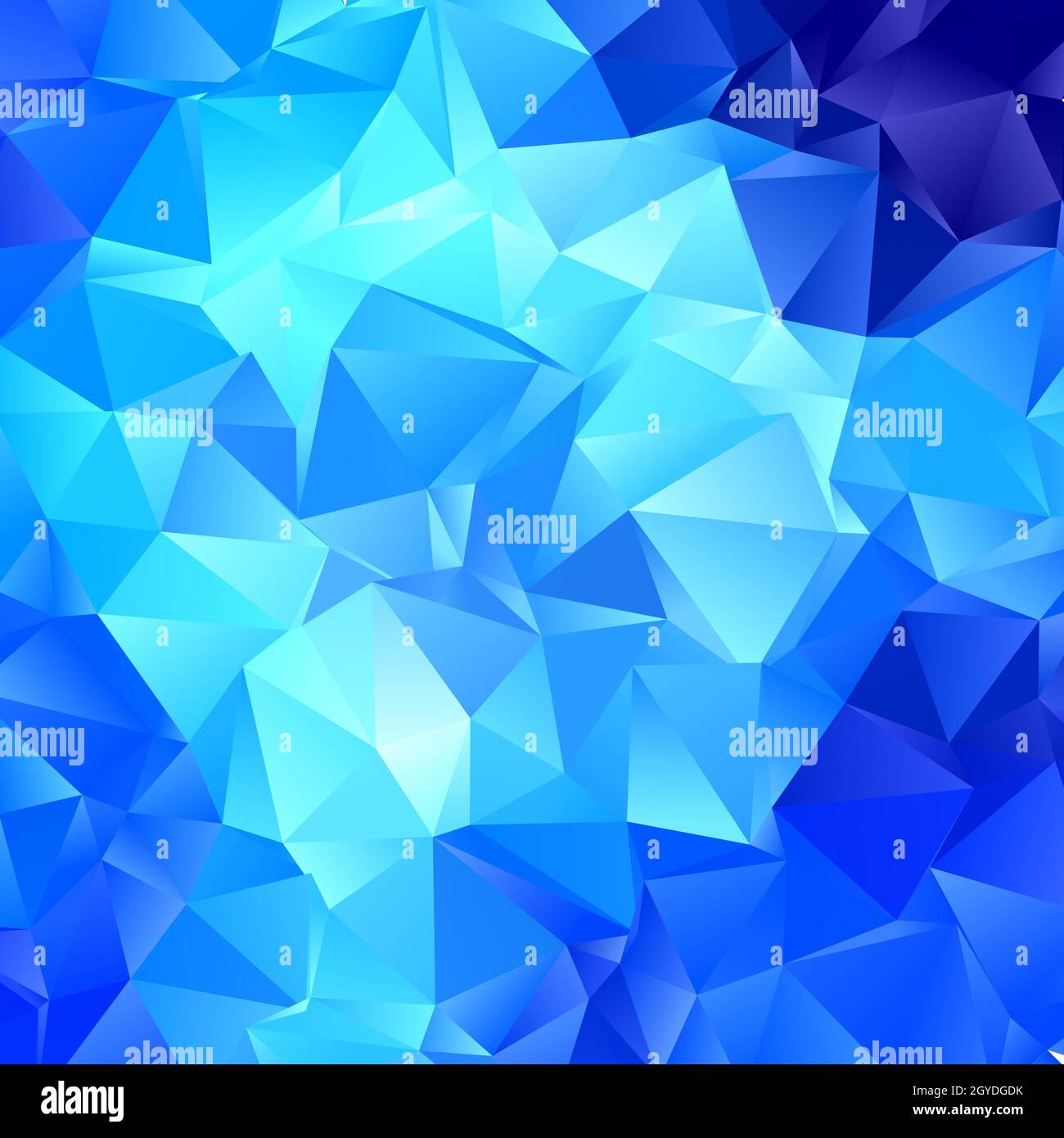 Abstract background with an electric blue low poly design Stock Photo ...