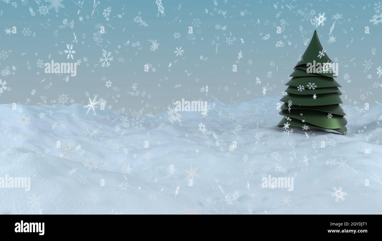 3d render of Christmas background with abstract tree Stock Photo - Alamy