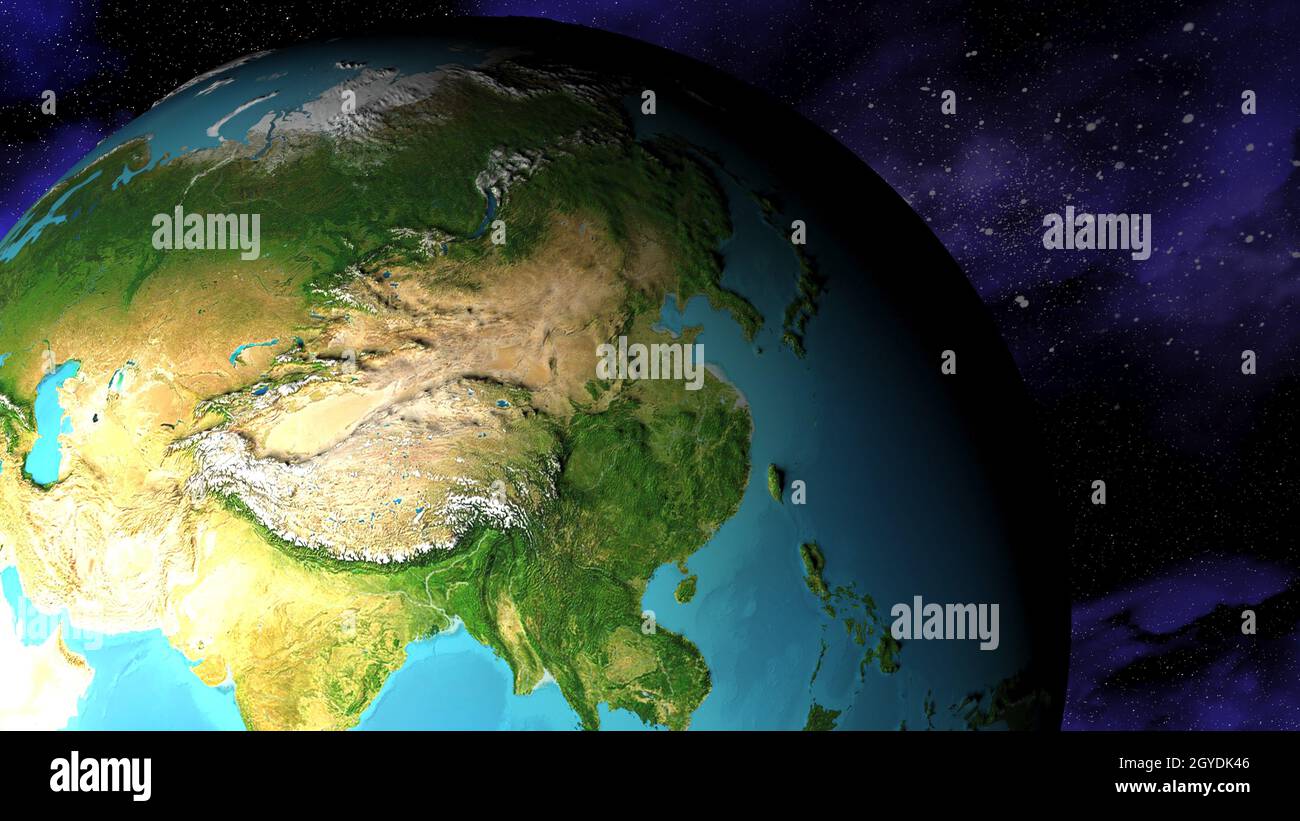 3d render of world map Stock Photo - Alamy