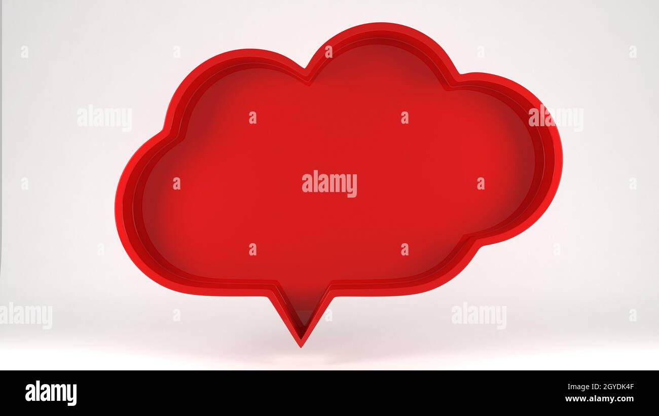 3d Render of Colored Speech Bubble Background Stock Photo - Alamy