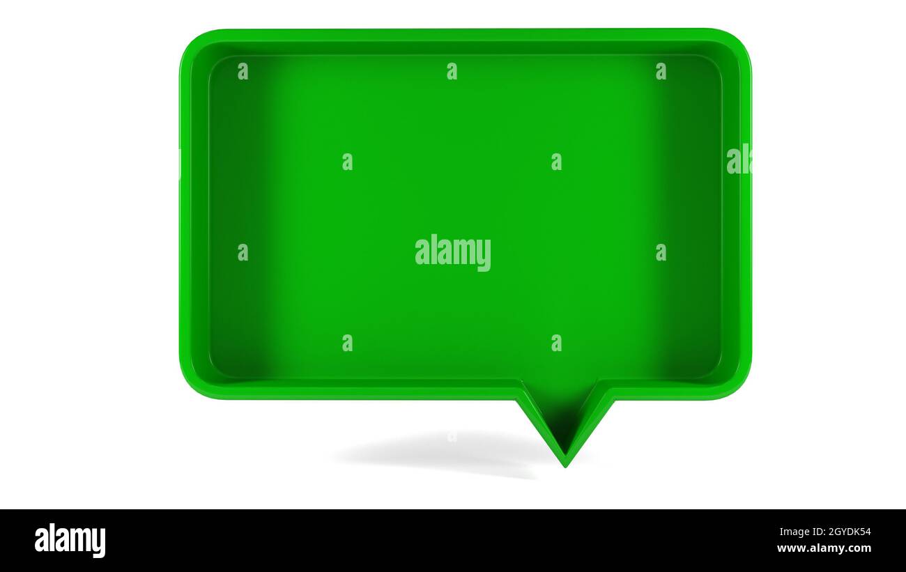 3d Render of Colored Speech Bubble Background Stock Photo - Alamy