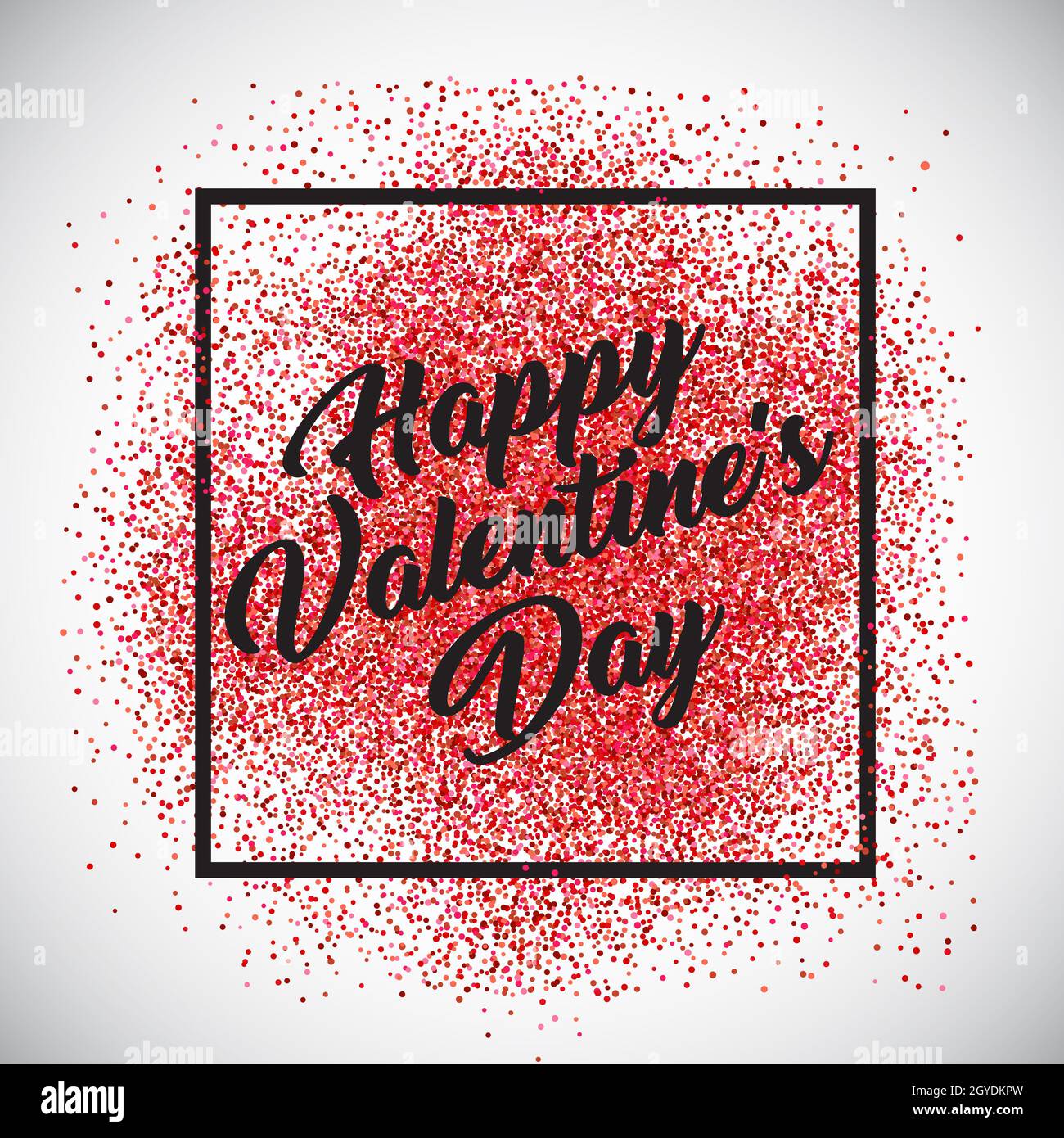 Valentine's Day background with red and pink confetti Stock Photo - Alamy