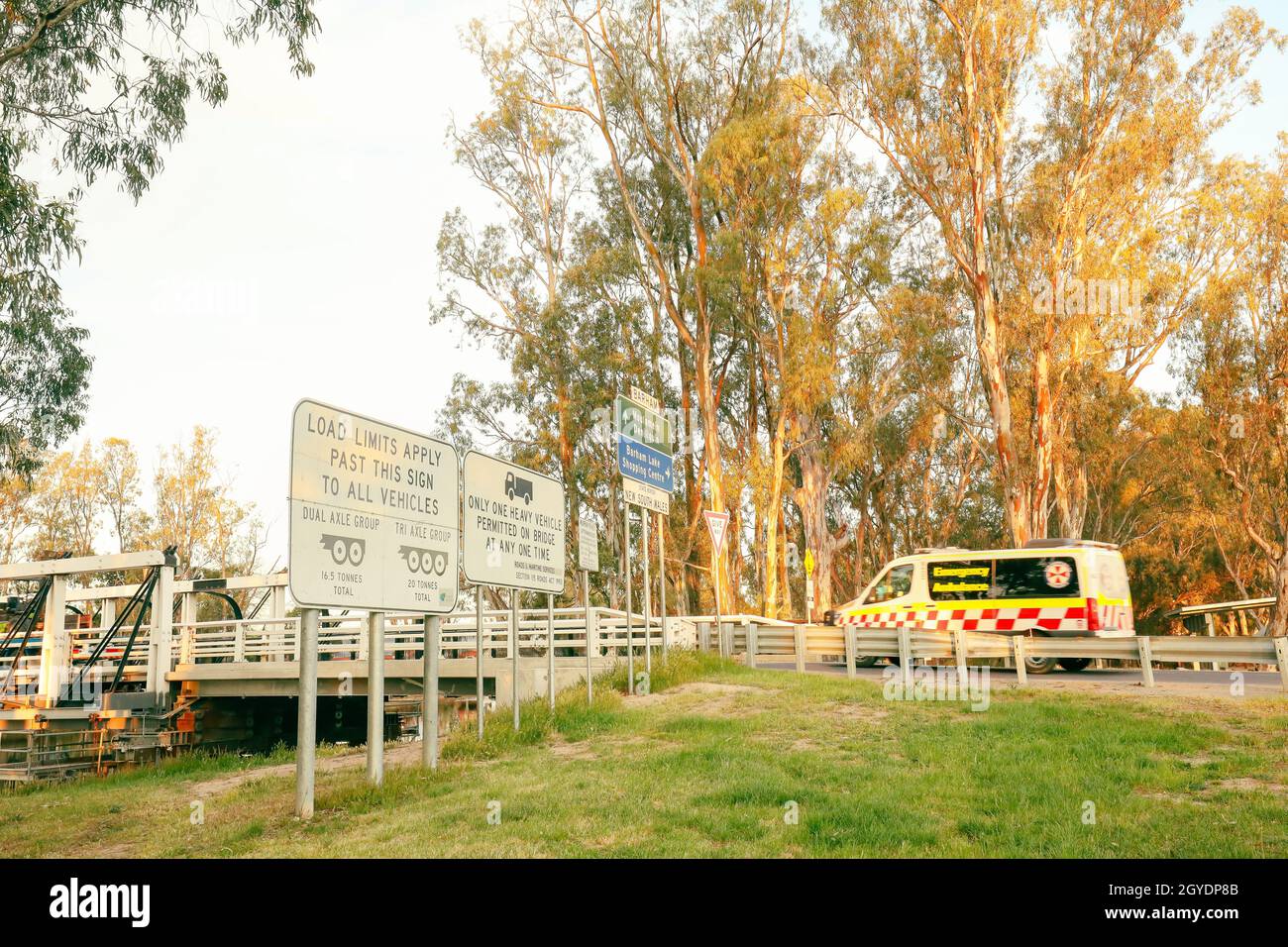 Koondrook, Victoria Australia September 28 2021 Signage at the