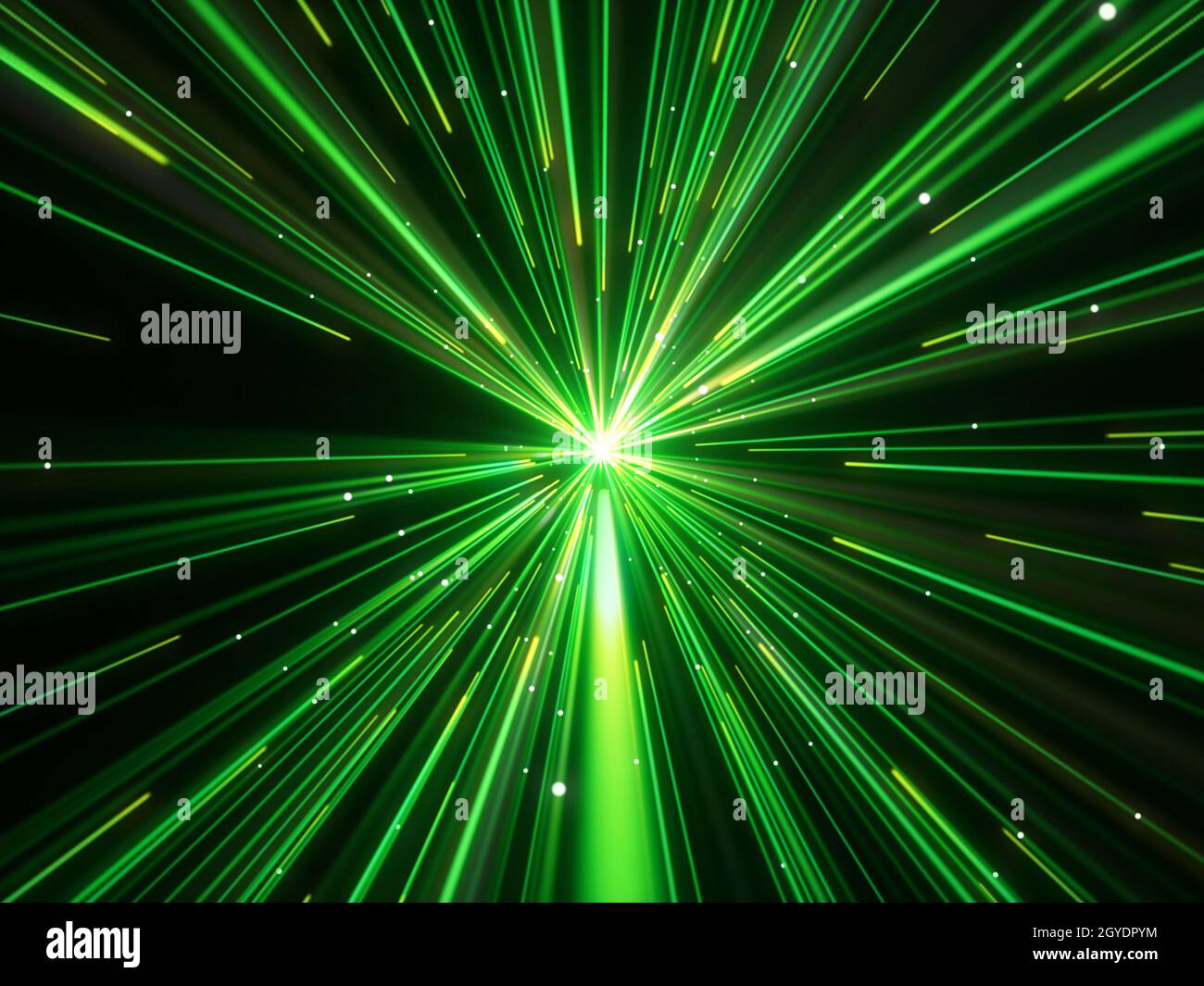 3D render of a hyperspace zoom effect digital background Stock Photo