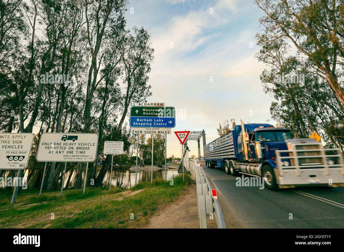 Koondrook, Victoria Australia September 28 2021 Signage at the