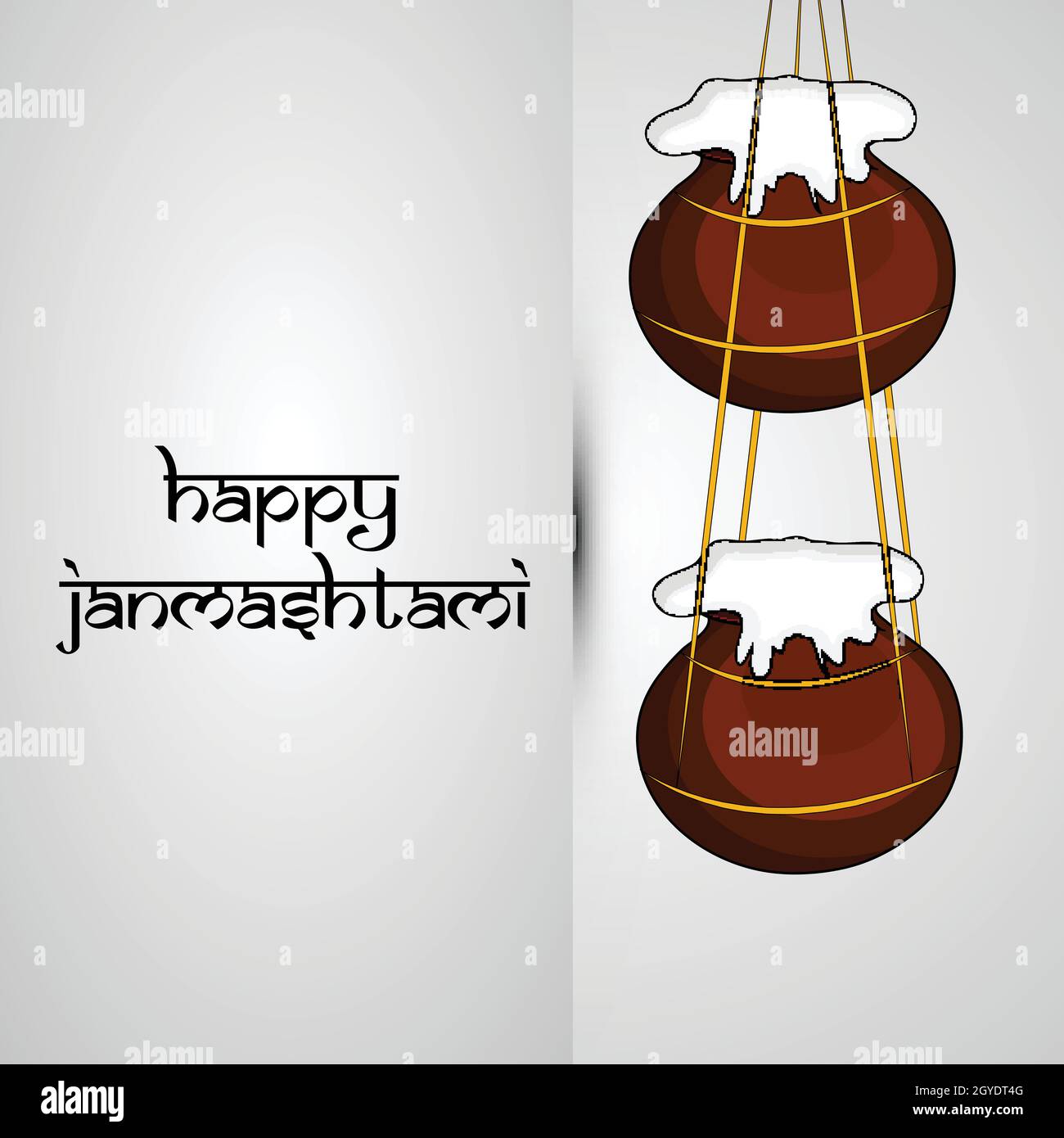 Hindu festival Janmashtami Background Stock Vector Image & Art - Alamy