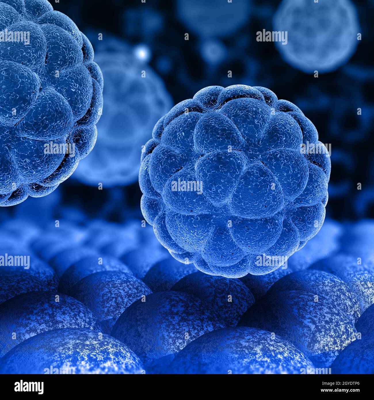 3D render of a medical background with abstract virus cells Stock Photo ...