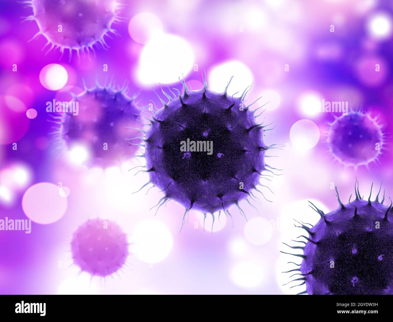 3D render of a medical background with virus cells Stock Photo - Alamy