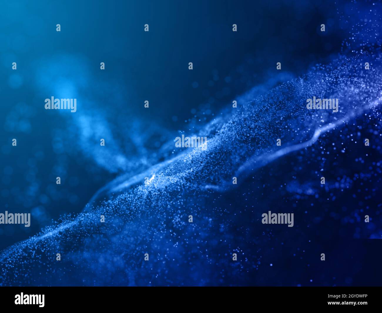 3D render of a modern background with abstract cyber particle design ...