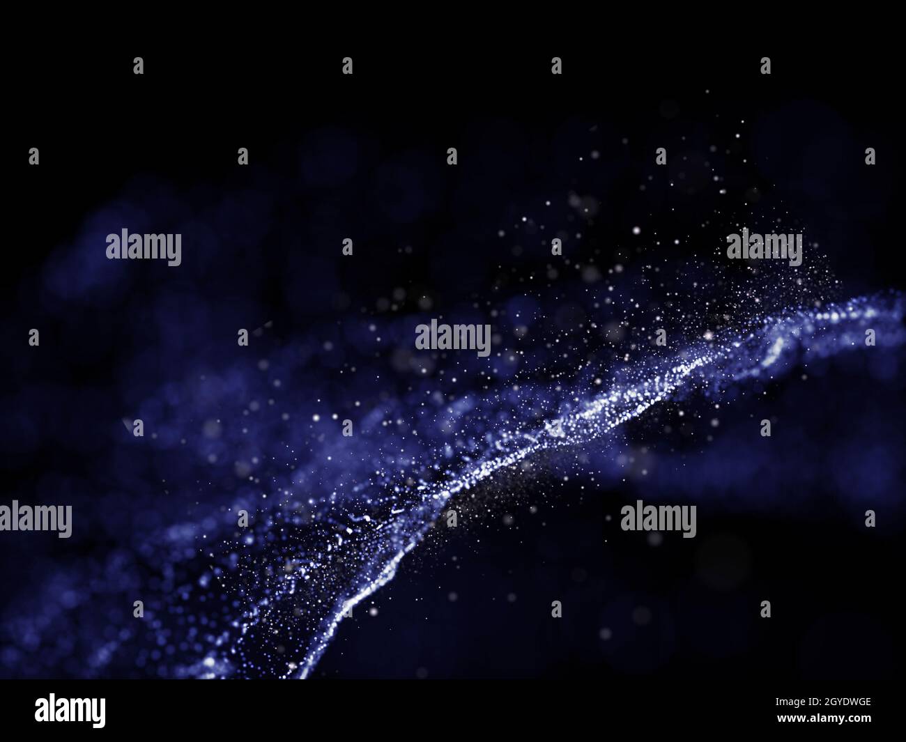 3D render of a modern background with abstract cyber particle design ...
