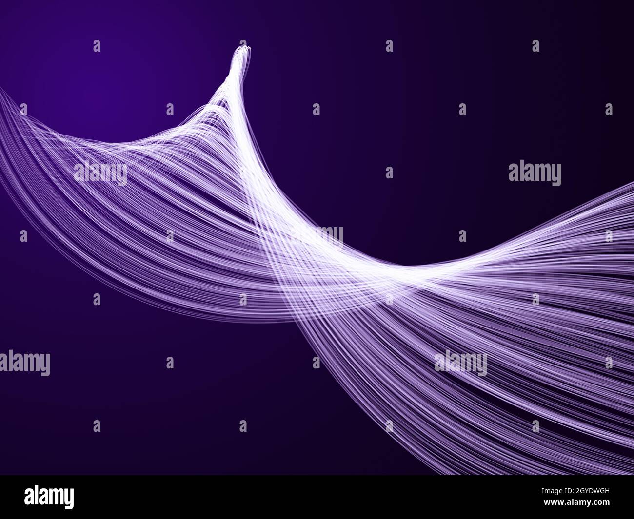 3D render of a modern background with flowing strands design Stock ...