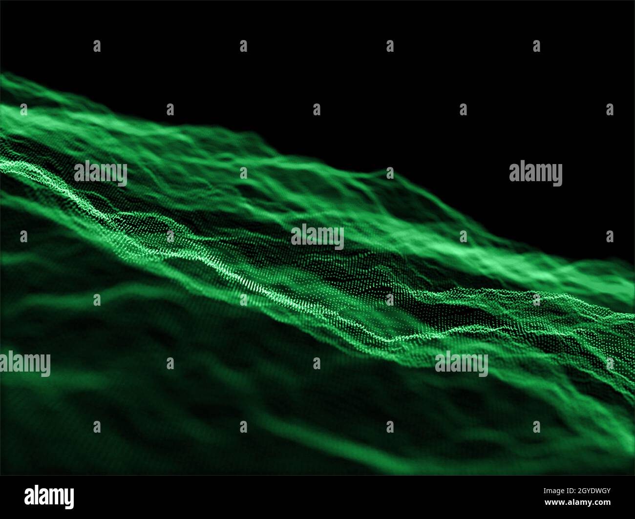 3D render of a modern background with abstract design of flowing ...