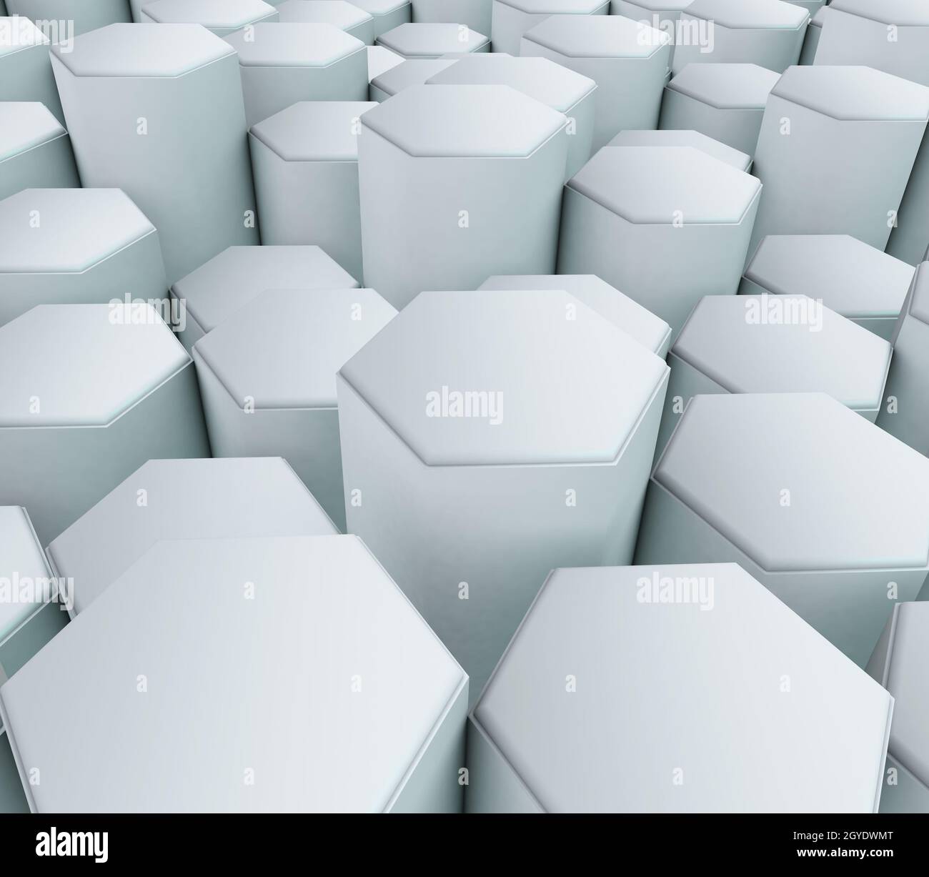 3D render of a modern tech background with extruding hexagons Stock ...