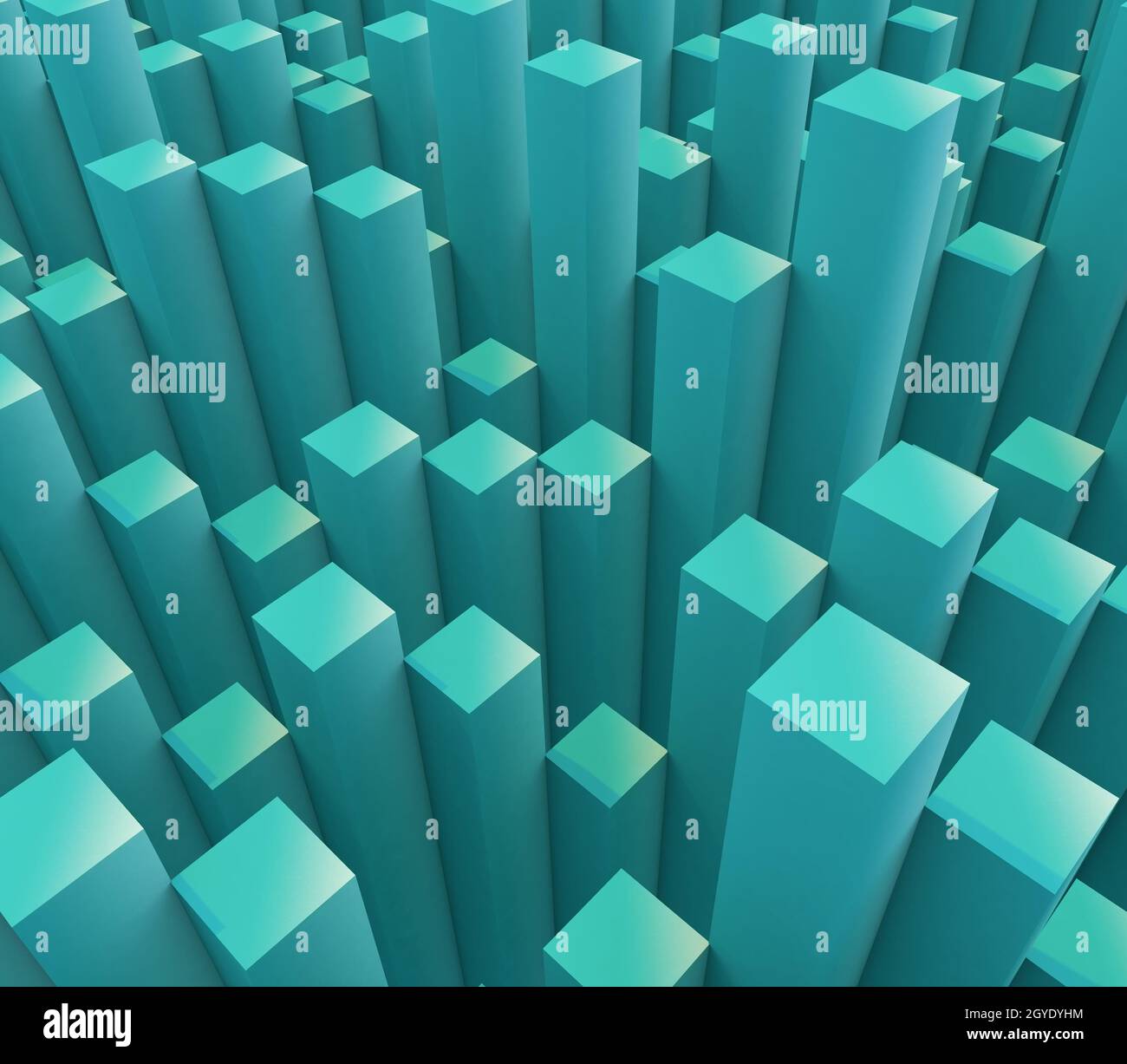 3D render of an abstract background with extruding cubes Stock Photo ...