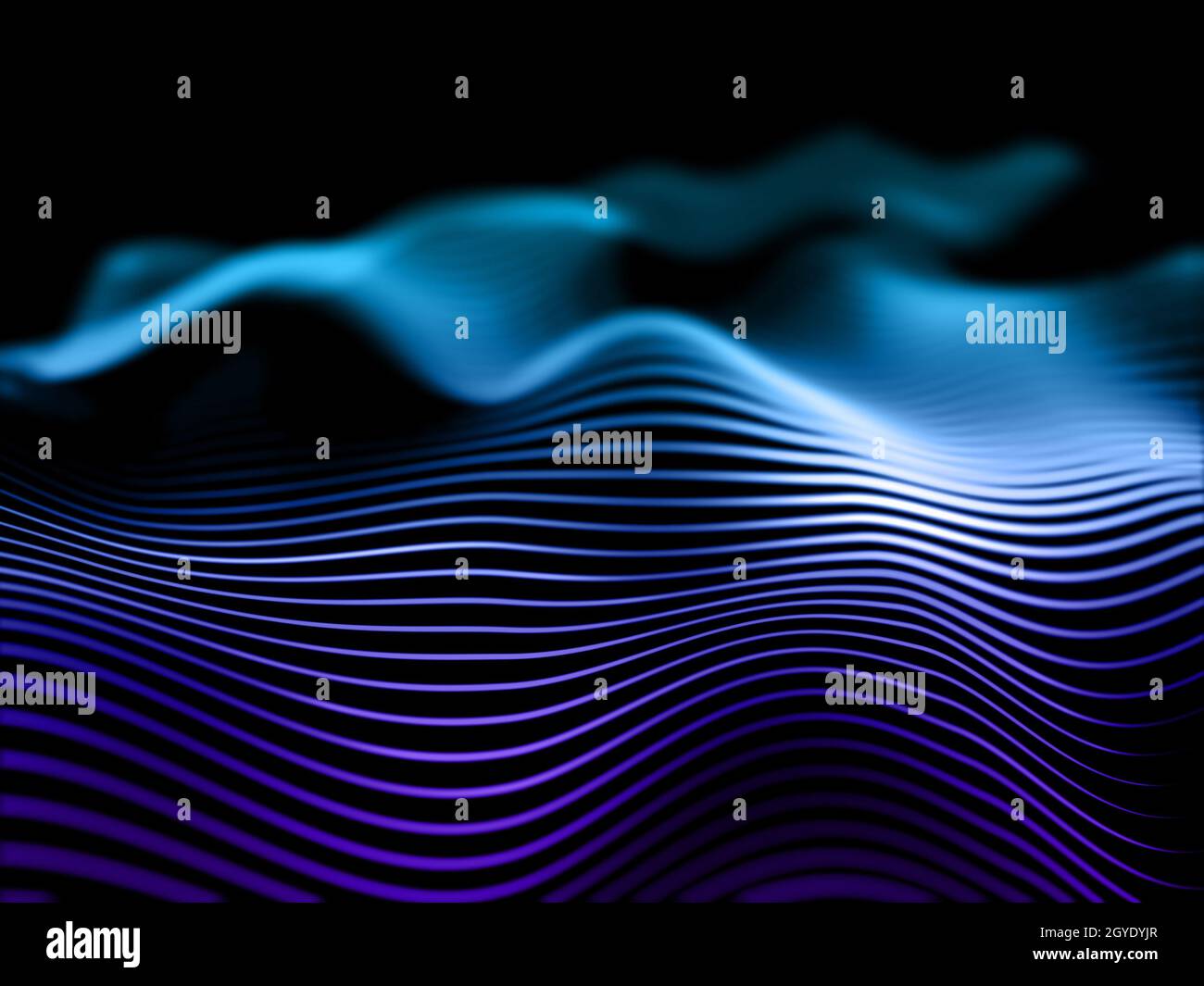3D render of an abstract background with flowing lines Stock Photo - Alamy