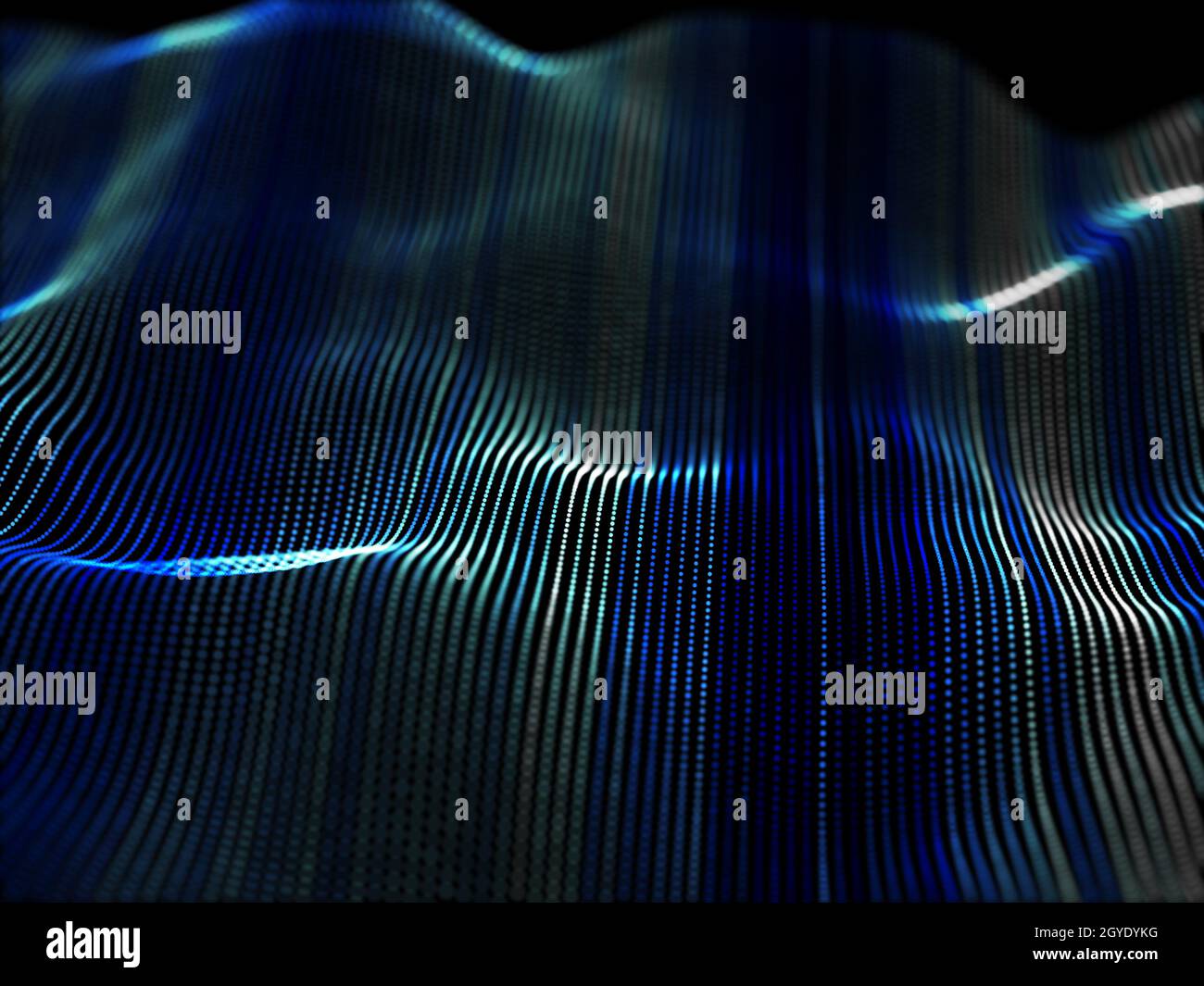 3D render of an abstract background with flowing particle design Stock ...