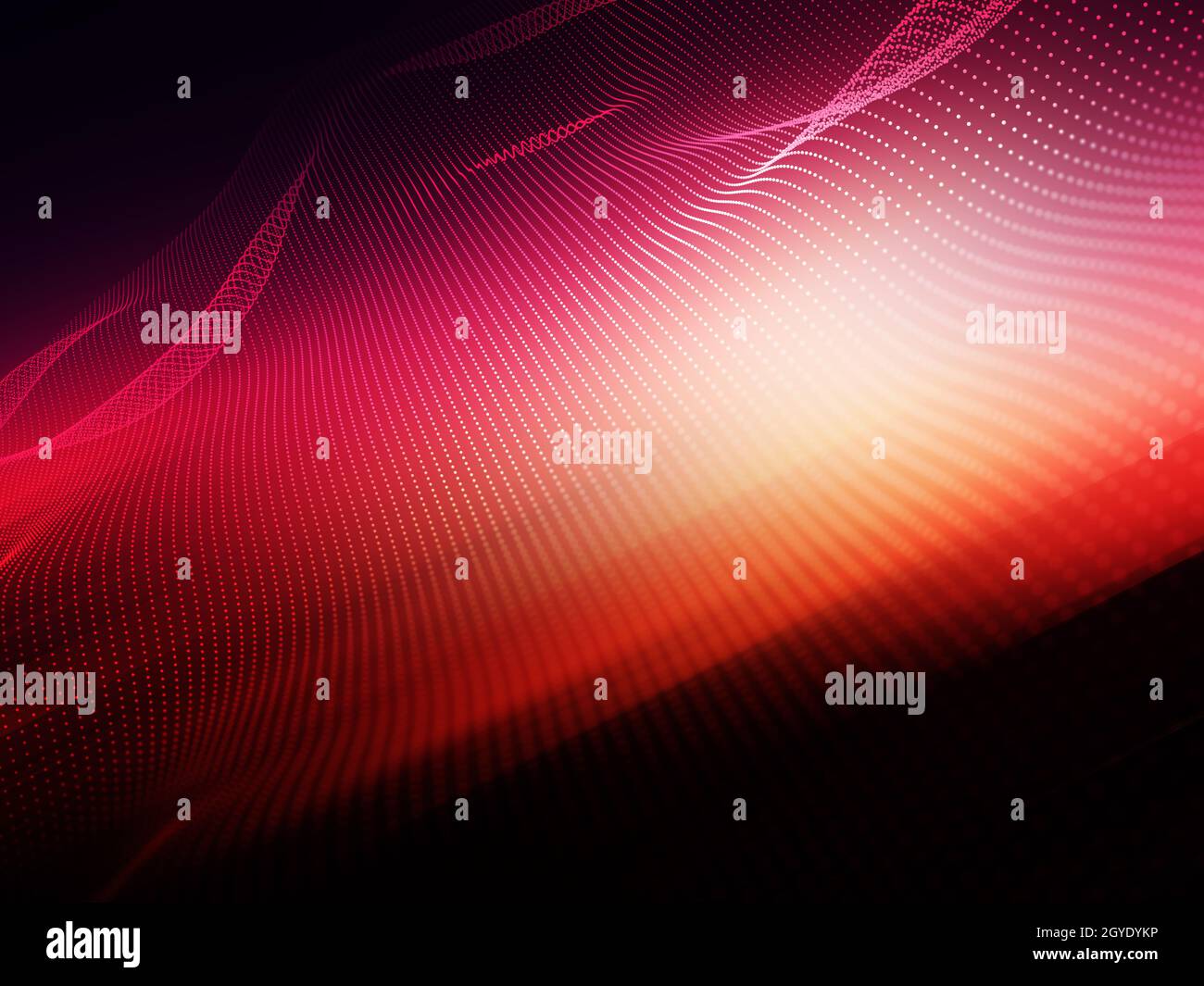 3D render of an abstract background with flowing particle dots Stock ...