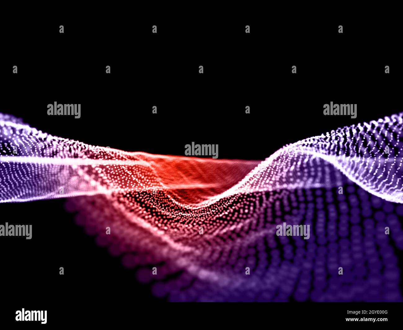 3D render of an abstract particle flow background Stock Photo - Alamy