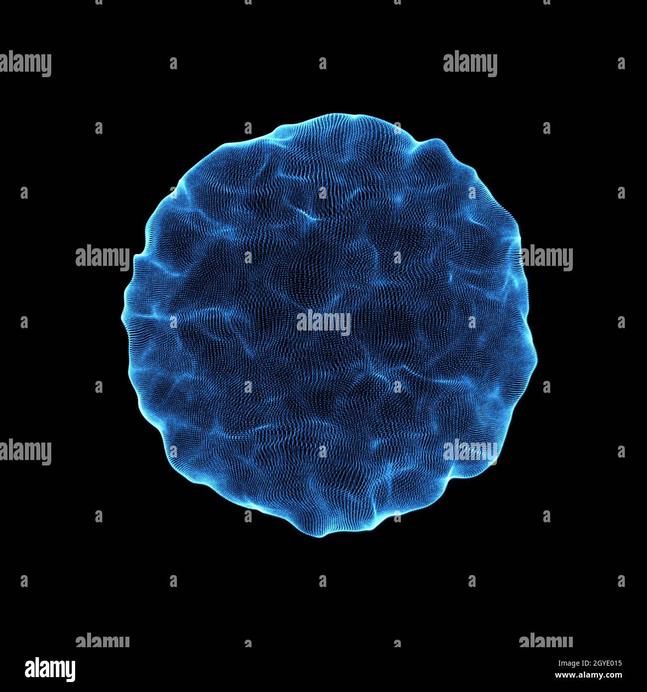 3D render of an abstract sphere of dots Stock Photo - Alamy