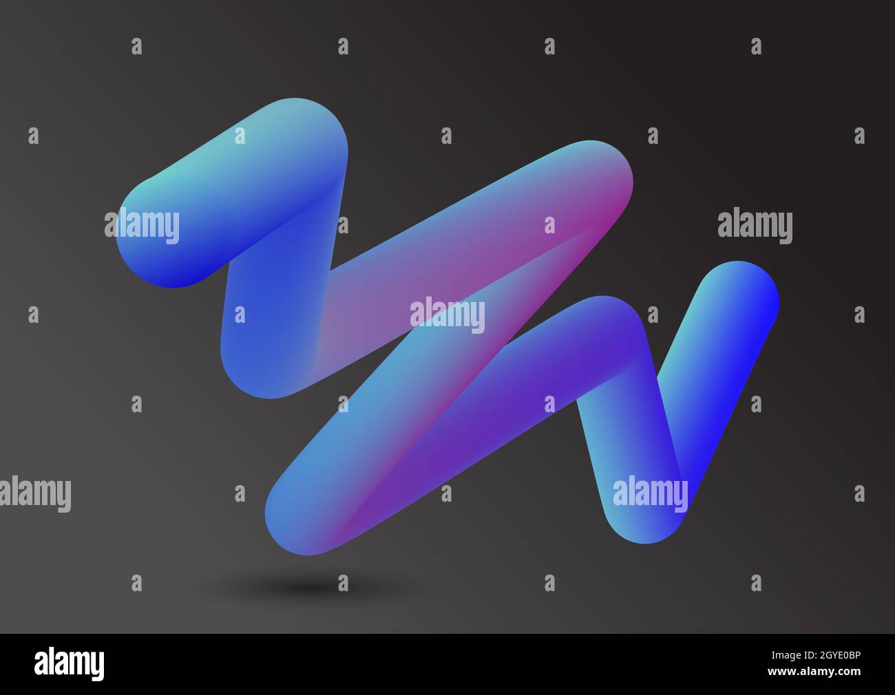 3D background with a fluid abstract shape Stock Photo - Alamy