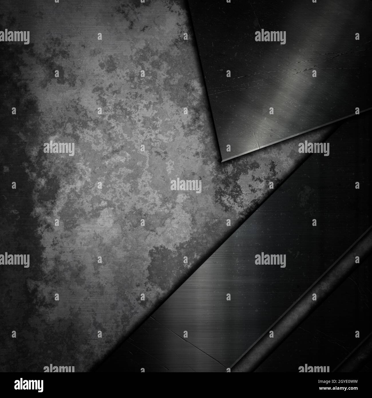 Abstract background with different metallic textures Stock Photo - Alamy