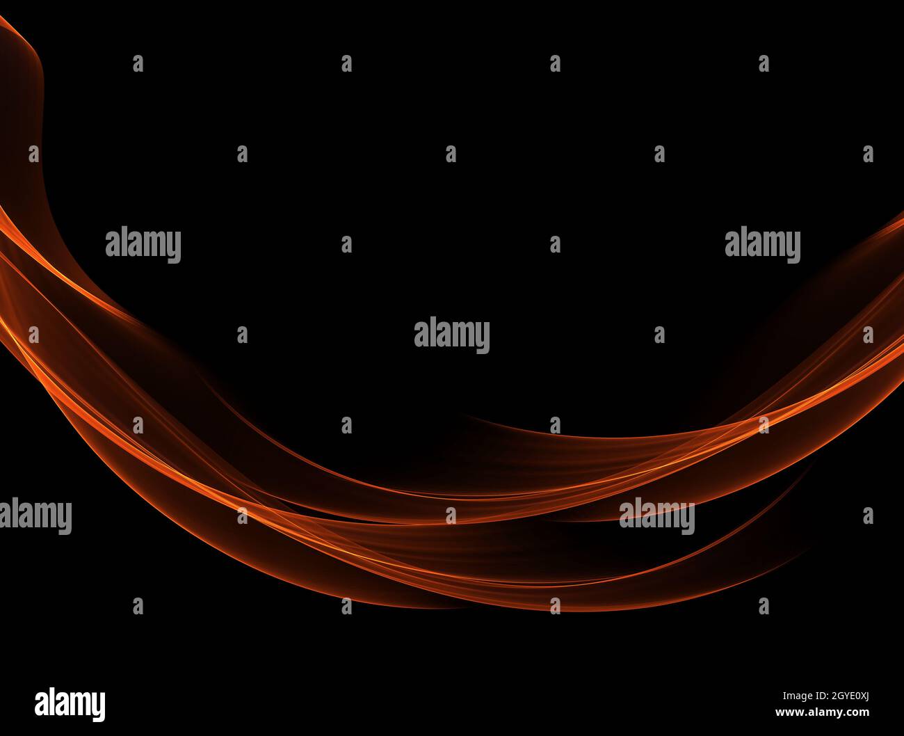 Abstract background with orange flowing lines Stock Photo - Alamy