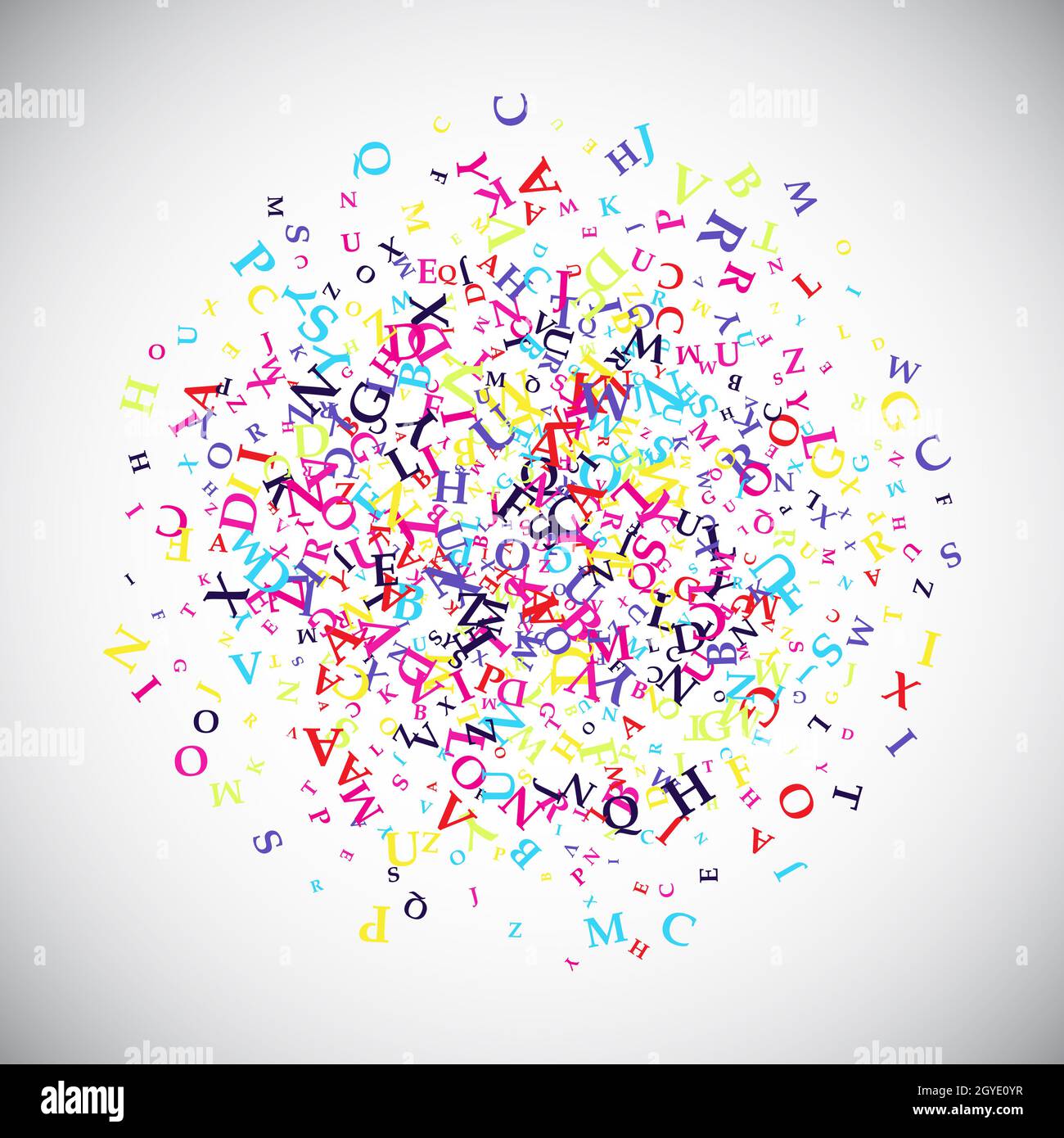 Abstract background with alphabet letters design Stock Photo - Alamy