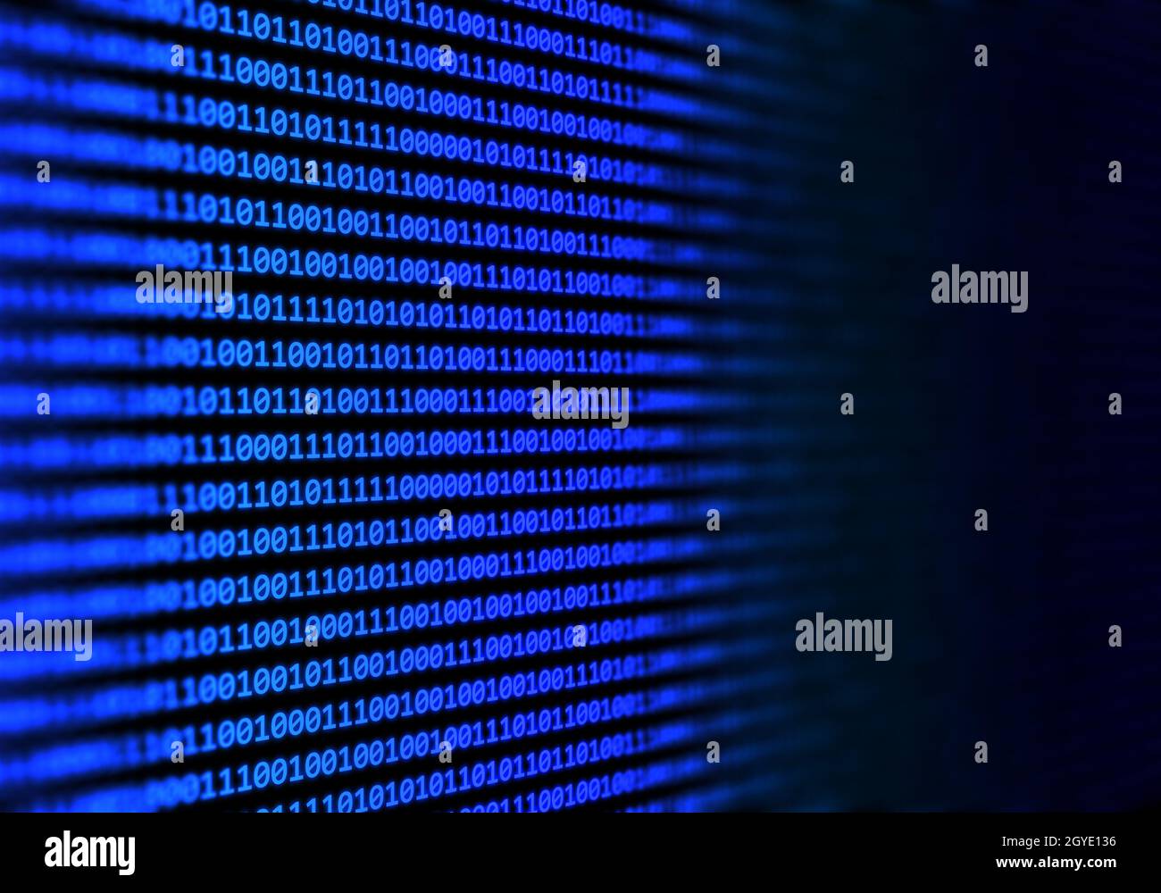 Abstract tech background with binary code design Stock Photo - Alamy