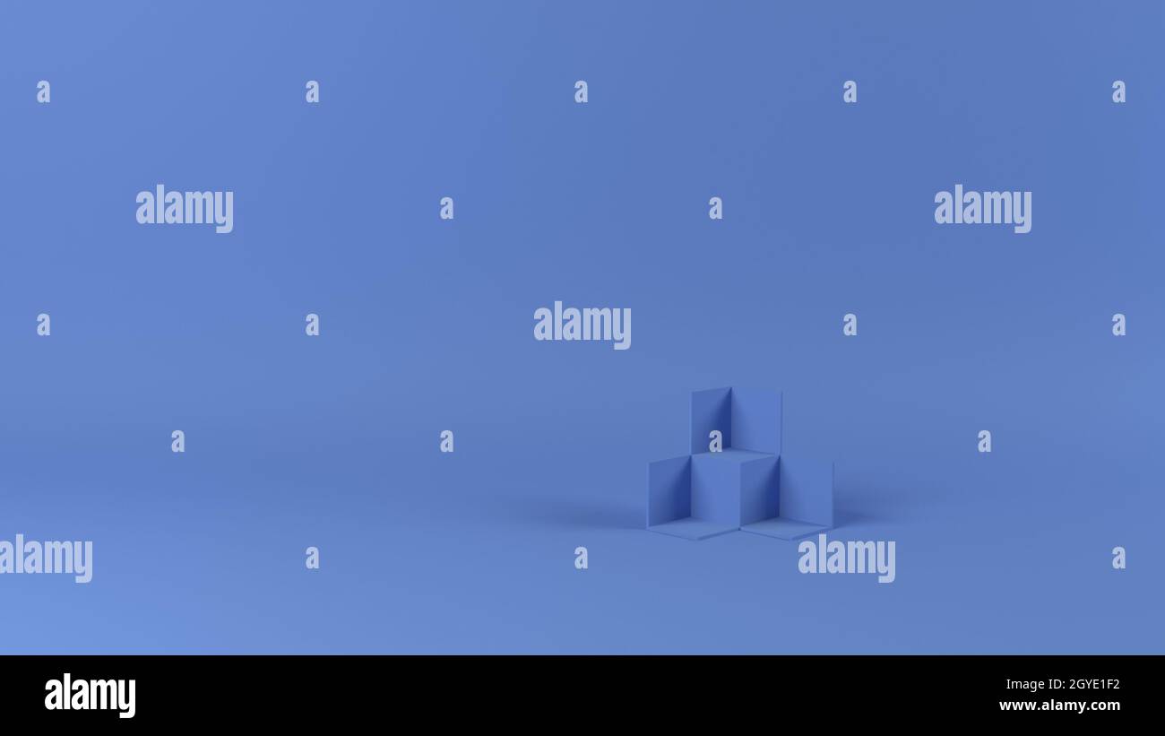 Render of 3D Abstract Geometric Background Stock Photo - Alamy