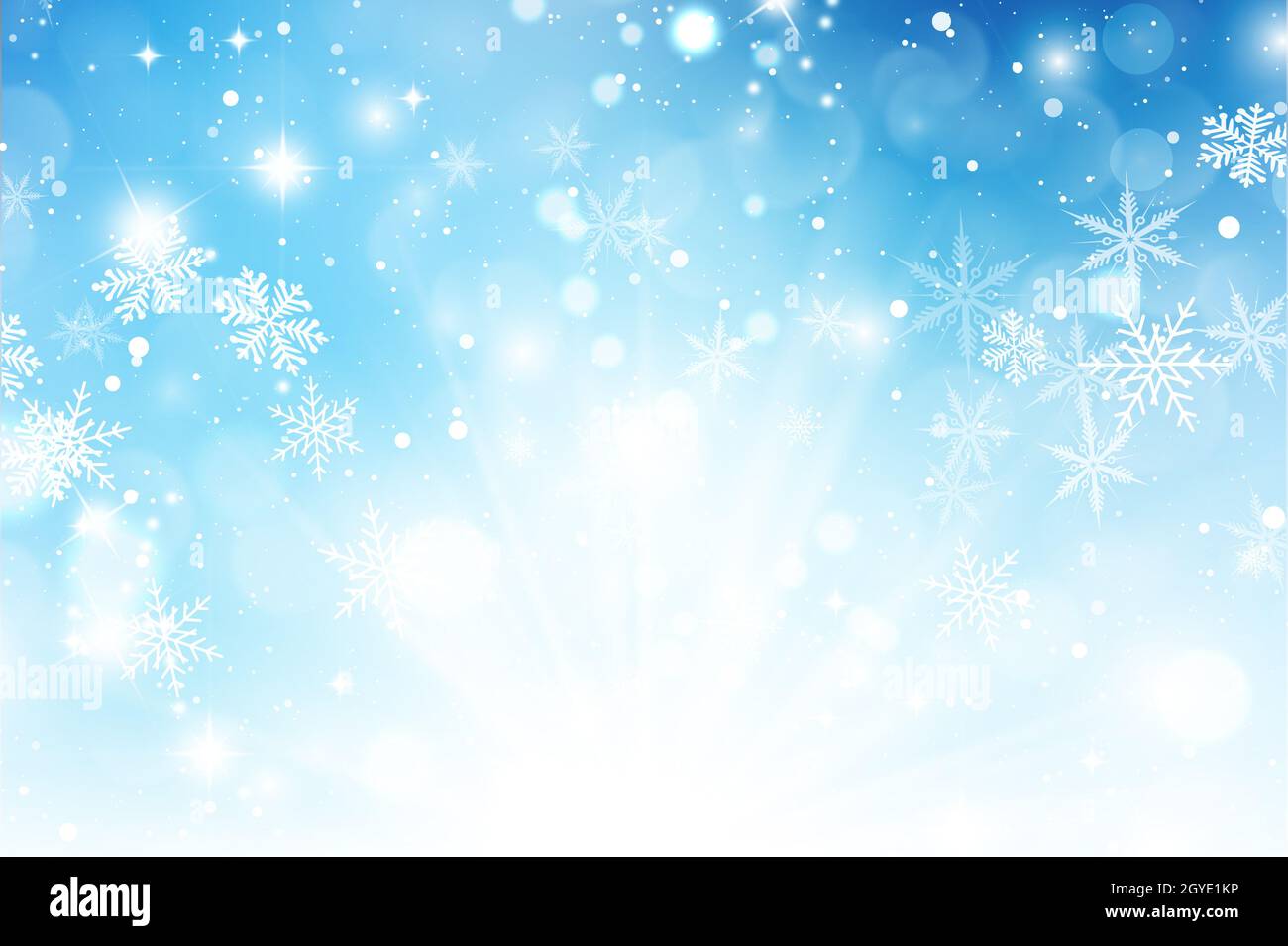 Christmas background of stars and falling snowflakes Stock Photo - Alamy