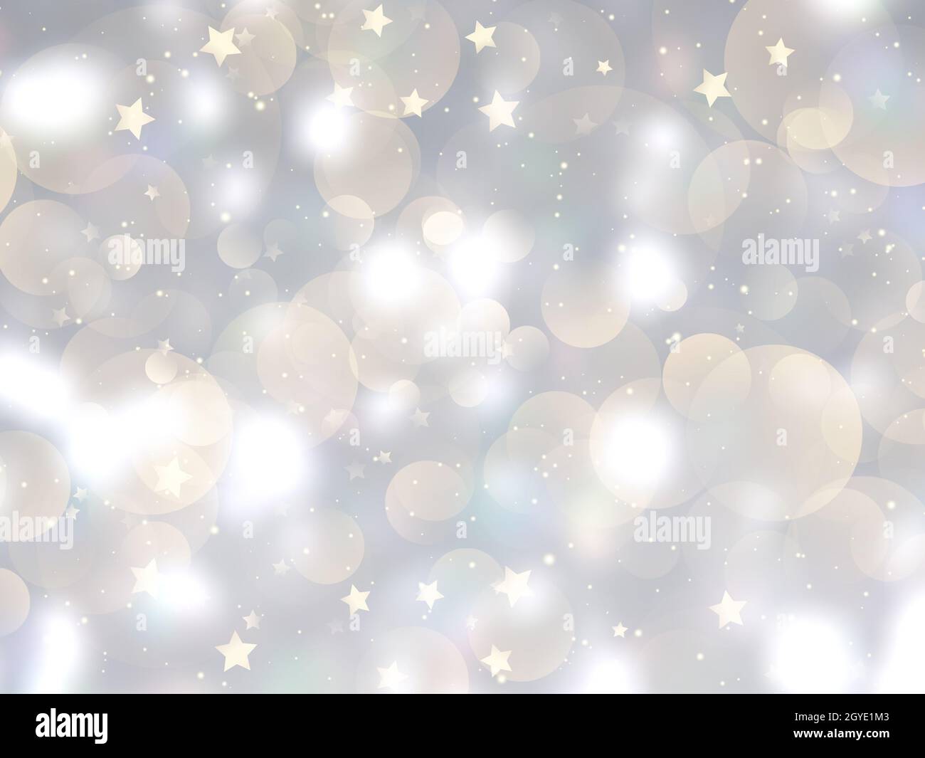 Christmas background with bokeh lights and stars design Stock Photo - Alamy