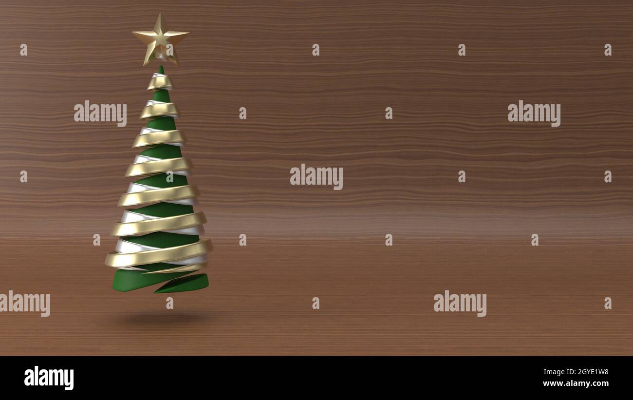 3d render of Christmas background with abstract tree Stock Photo - Alamy